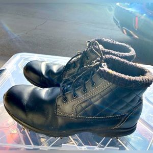 FootJoy 86110 Womens Black Patent Leather Golf Boots Size 8M